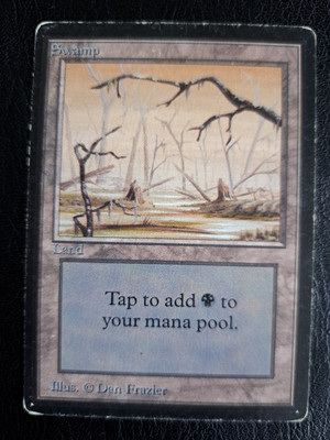 MtG Magic the Gathering Sumpf - Beta - Swamp 1993 Vintage