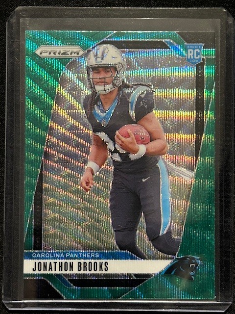 2024 Panini Prizm Football - Jonathon Brooks #357 Green Wave Prizm (RC)