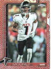 2025 Topps Chrome Darnell Mooney NFL Football Leather Red Card #11 #/5