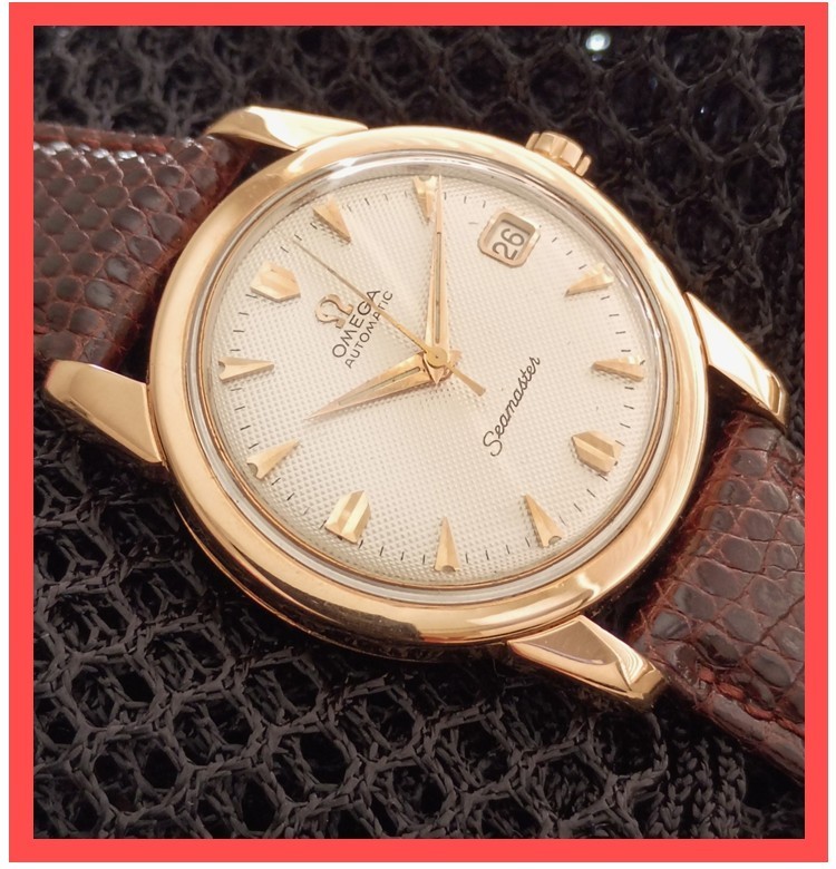18k Solid Rose Gold GUILLOCHE' OMEGA