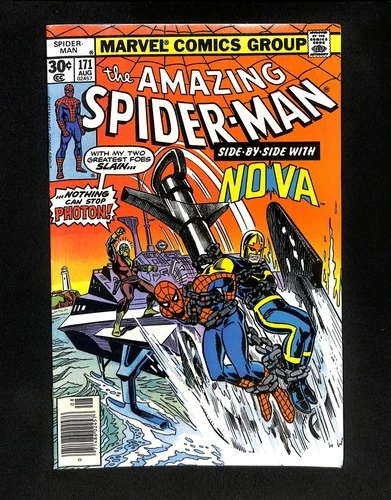 Amazing Spider-Man #171 VF- 7.5 Nova! Marvel 1977
