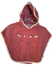 CAPE DE BAIN A CAPUCHE PETIT BEGUIN COTON TAILLE 18/24MOIS COM9