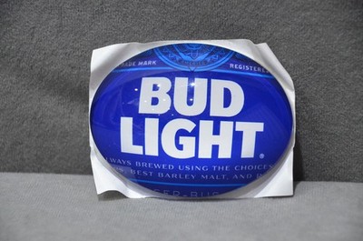 Bud Light Budweiser Bierpumpe Schriftabzeichen Fischauge ovale Froschlinse 3D brandneu