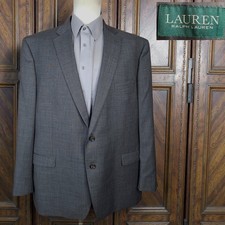 Lauren Ralph Lauren Jacket Blazer Mens 50R Gray SV Wool