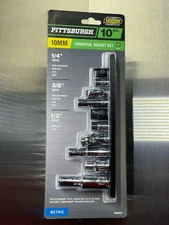 10mm Metric Essential Variety Socket Set, 10 Piece 1/4 in., 3/8 in., and 1/2 in