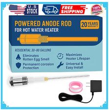 Powered Anode Rod for Hot Water Heater, Stops Corrosion and Eliminates Rotten Eg