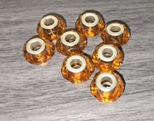 Set Of 8 Brown Bracelet Beads
