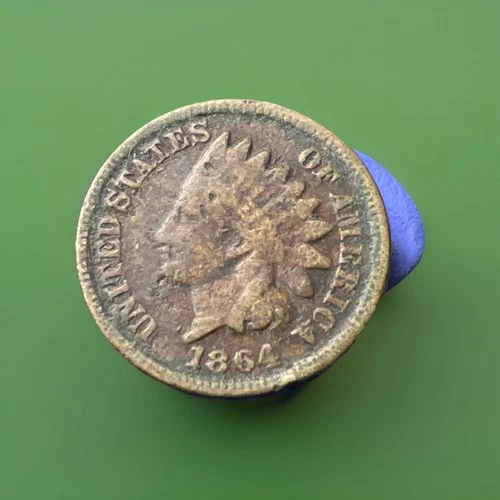 1864 Indian Cent VG+