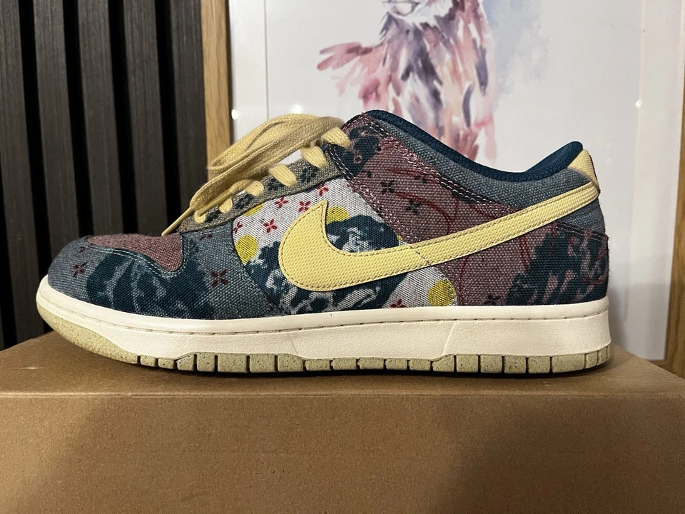 Size UK 9 - Nike Dunk Low Lemon Wash Community Garden, photo 2 of 5