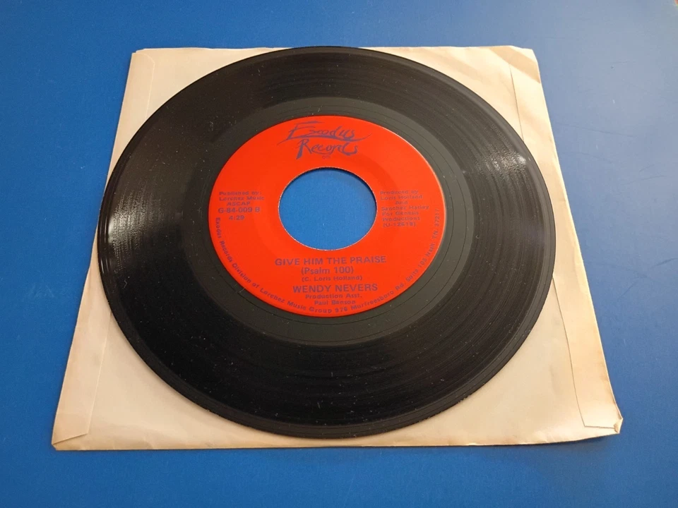 It's Alright/Give Him.... WENDY NEVERS Exodus RARE Modern Soul Gospel Funk 45 NM - Image 4 of 4