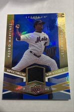 2009 Upper Deck Spectrum - Spectrum Swatches Pedro Martinez #SS-PM Blue (MEM)