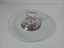 Ancien Plateau à Hors d'œuvre fromage Christofle Plaqué Argent