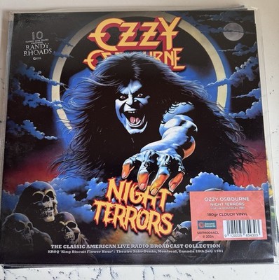 Ozzy Osborne NIGHT TERRORS Cloudy Colored Vinyl NOS PVC Cover NEW