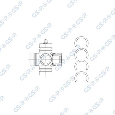 HARDYSCHEIBE KARDANWELLE FÜR TOYOTA LAND CRUISER 100 ( J1 ) - GSP UJ900064