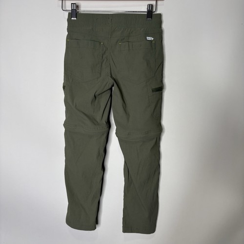 Eddie Bauer Pants Zip Off Convertible Shorts Gray Green Boy Kids Size S (7/8) - Picture 9 of 14