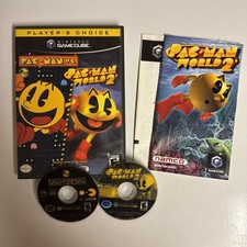 Pac-Man vs. Pac-Man World 2 Nintendo GameCube Complete CIB Resurfaced Discs