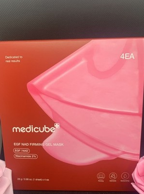 medicube NAD+ EGF Firming Gel Mask Niacinamide Face Pink 0.98oz 4EA