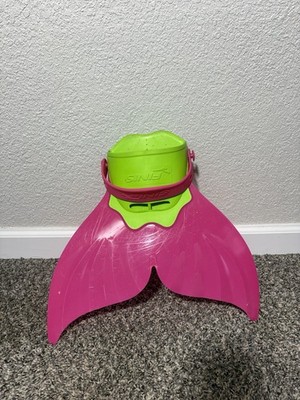 FINIS Mermaid Monofin Pink Green Youth Swim Training Fin Mermaid Tail Flipper
