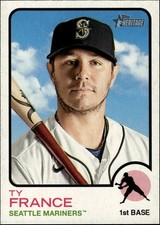 2022 Topps Heritage #136 Ty France Seattle Mariners