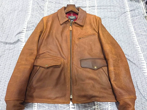 Schott NYC 464 U.S. Bison Delivery Jacket - Brown - Size Medium (NWOT) - product listing photo