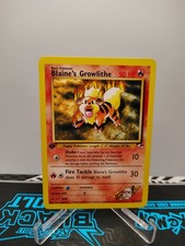 Pokemon TCG 35/132 Blaine's Growlithe Uncommon Gym Heroes 1st Edition LP / NM on eBay
