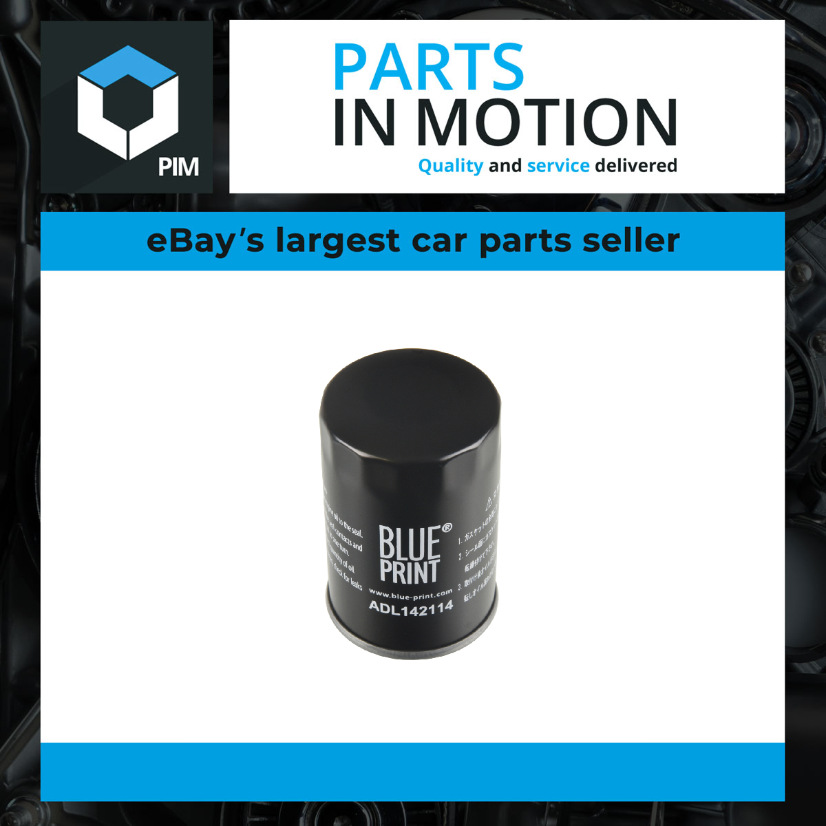 Oil Filter fits ALFA ROMEO 4C 960 1.8 13 to 20 960A1.000 Blue Print 55252436 New