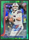 JOSH ALLEN 2025 TOPPS CHROME #BA-JAL AUTO GREEN LAVA REFRACTOR 56/99 BILLS
