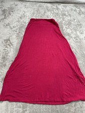 Free To Live Skirt Pull On Women's Size Medium Hot Pink Stretch Soft Made In USA