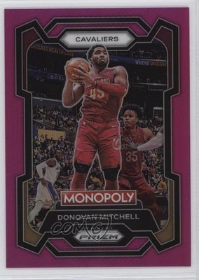 2023-24 Panini Prizm Monopoly Pink Prizm 118/149 Donovan Mitchell #19 0e50