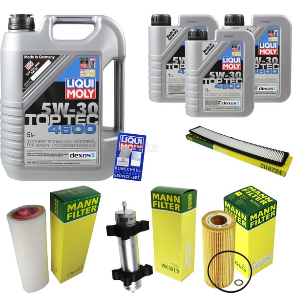 Inspektionspaket 8L 5W-30 FüR Bmw 3Er Touring E46 3Er Cabriolet E46 3Er E46 330D-image