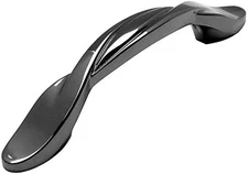 25 Pack -  9009BN Black Nickel Twist Cabinet Hardware Handle Pull - 3" Hole Cent