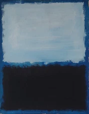 Mark R0THK0 Signed Abstract Expressionist Oil Painting On Canvas - American Art