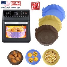 Air Fryer Silicone Pot Basket Tray Non-Stick Safe Oven Baking Tray Accessories