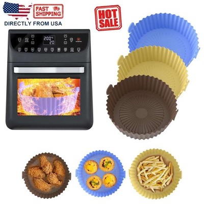 Air Fryer Silicone Pot Basket Tray Non-Stick Safe Oven Baking Tray Accessories