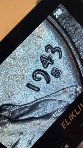 1943-S Lincoln Wheat Cent Penny MS Double Struck Error 9/4/S