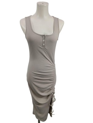 CIDER Sommerkleid Damen Kleid Gr. DE 38 hellgrau Casual-Look