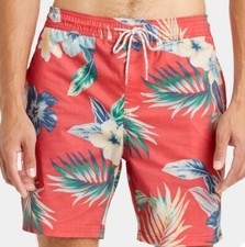 A1 Goodfellow Co Men's Size XXL 7" Tropical Garden Swim Trunks 2Xl