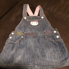  Jeans Trägerrock Gr. 80 ,blau ,Hello Kitty 