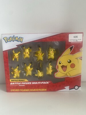 Pokemon Battle Ready Pikachu 3'' 7cm Figure Multi 8-Pack Various Poses and Faces