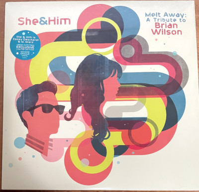 She & Him   Melt Away: A Tribute To Brian Wilson - SEASIDE OPAQUE VINYL - NEW