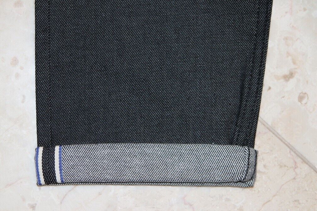Calvin Klein CK Italian Stretch Selvedge Denim Skinny Fit Jeans Black NEW 33x30 image 5