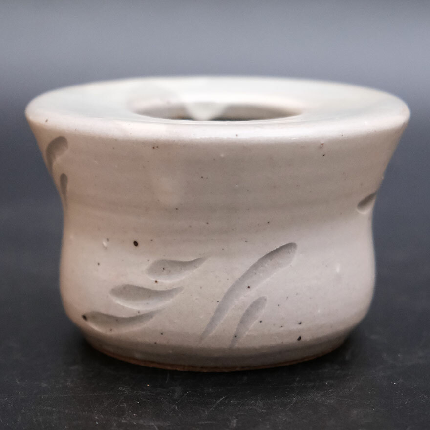 0403d Ken Matsuzaki Japanese Mashiko ware pottery Ashtray With Box