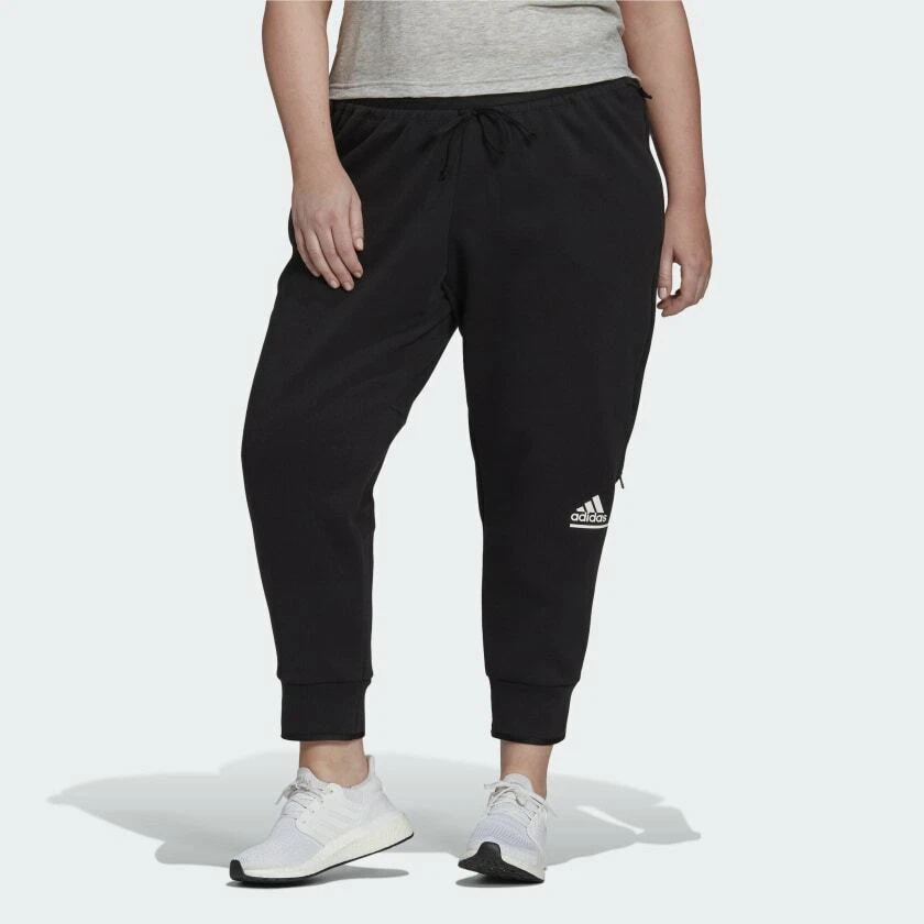 ADIDAS Women's BIG & TALL Sportswear Z.N.E. Plus Size Pants NWT Black SIZE:  1X