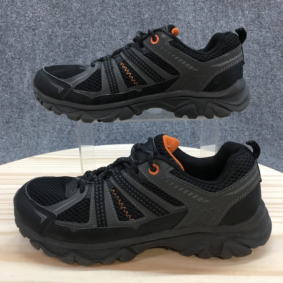 Zapatillas deportivas con cordones para hombre 7,5 ST46EP001 gris tela negra Foto 2 de 4