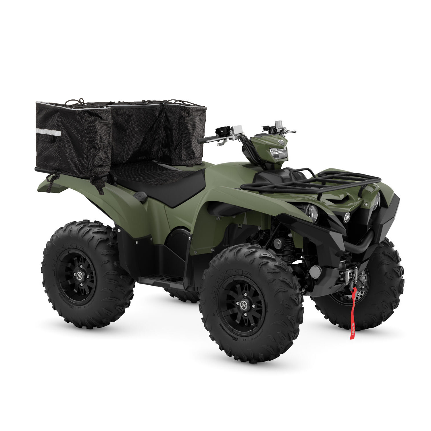 ATV Rear Seat Bag Padded Bottom Support Storage Bag Rack For Honda Sportsman 450