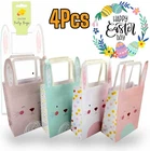 4 Pcs Paper Sweet Bags Party Favour Easter Gift Candy Spotty Pouches Sweet Cart
