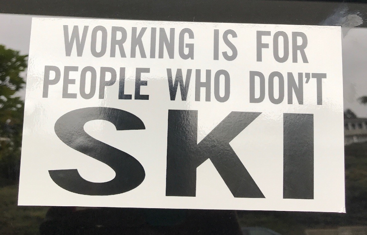 Ski sticker - Skiing Snowboarding Mountain Sports Burton Oakley Rossignol Powder