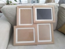 4 APERTURE OAK WALL PHOTO FRAME SIZE 21" WIDE X 19 1/2" H