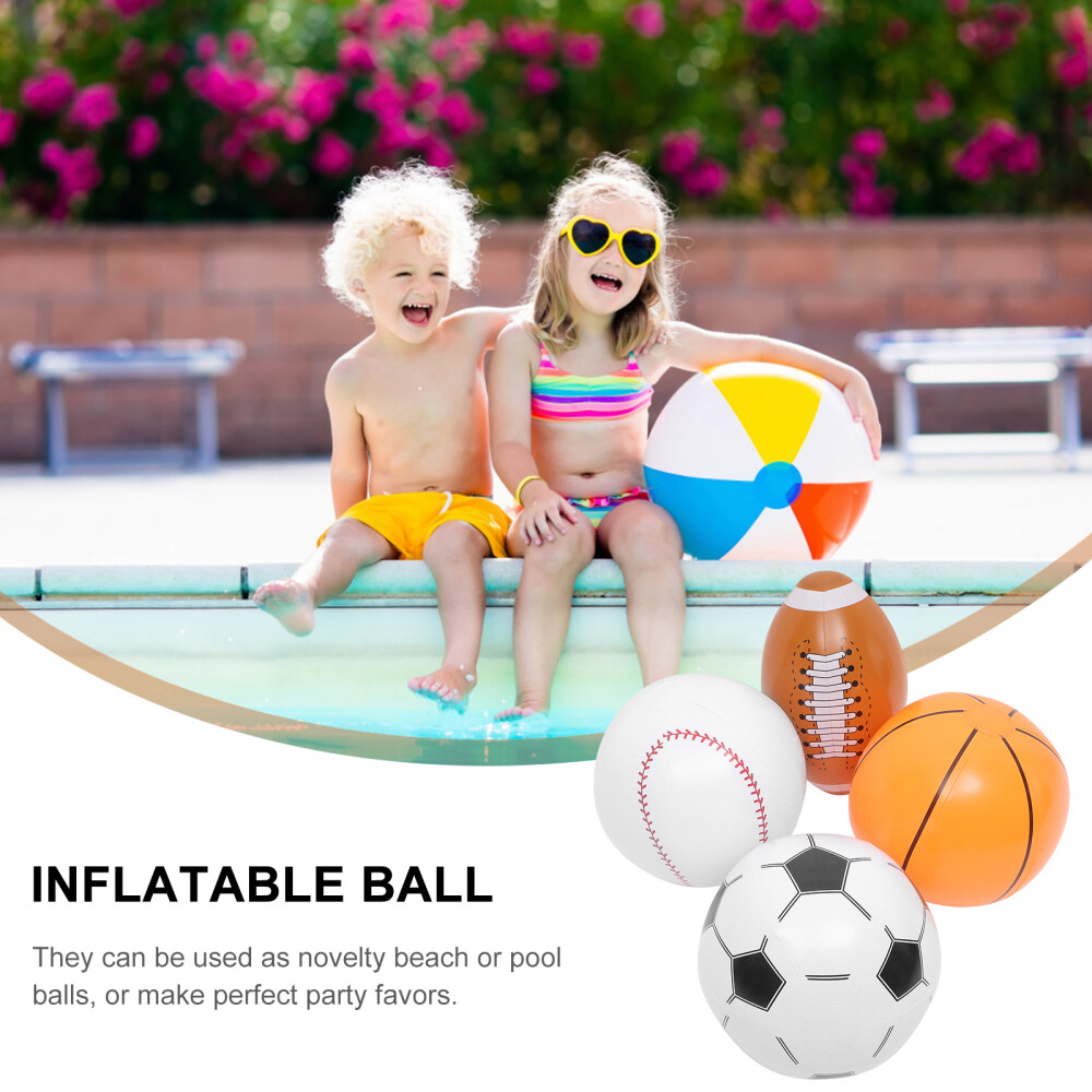 12-Pack Beach Balls - Inflatable Party Balls For Pool, Carnival, Goody Bags, And Outdoor Fun