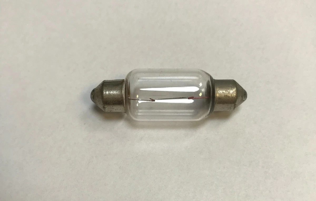 LT24 Soffitte Light Bulb - 6V 3W S8.5 Base, 11x36mm Size, White Glow - New